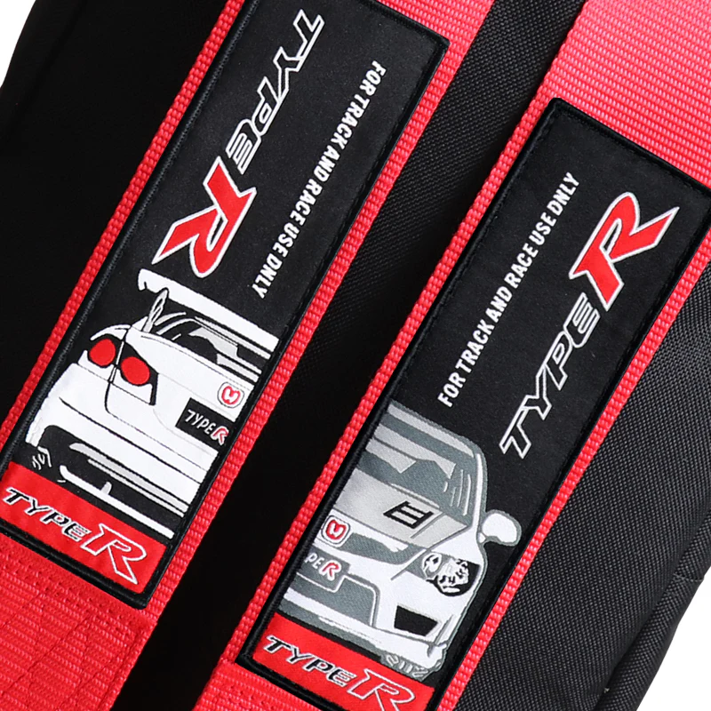 Bride Gradation Cloth Backpack with Honda Type R Red Harness Adjustable Shoulder Straps - Image 3