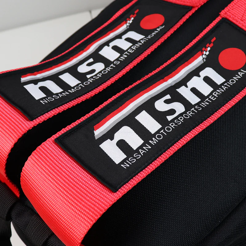 Bride Gradation Cloth Backpack with Nissan Nismo Red Harness Adjustable Shoulder Straps - Image 4