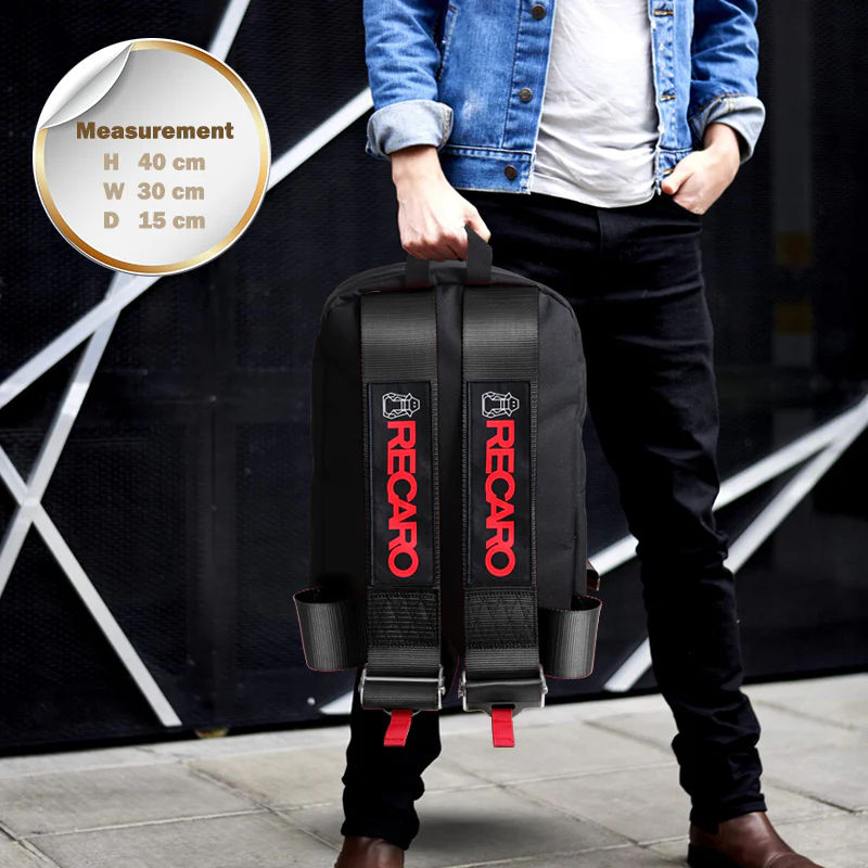 Bride Gradation Cloth Backpack with RECARO Black Harness Adjustable Shoulder Straps - Image 5