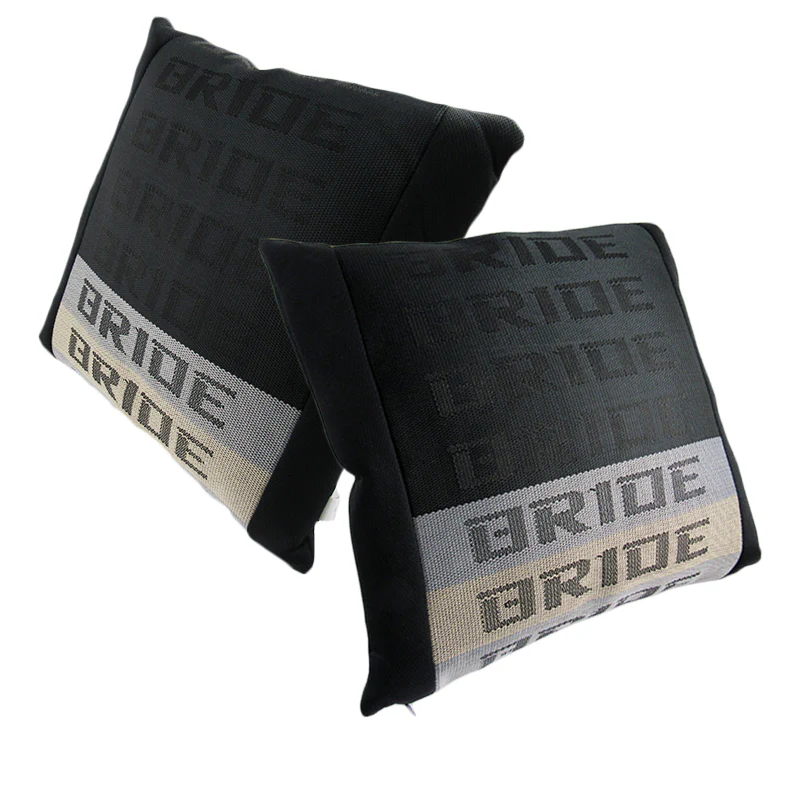 Bride Gradation Racing Seat Cloth/Fabric Set - Neck Headrest, Throw Pillow & Seat Belt Cover - Image 4