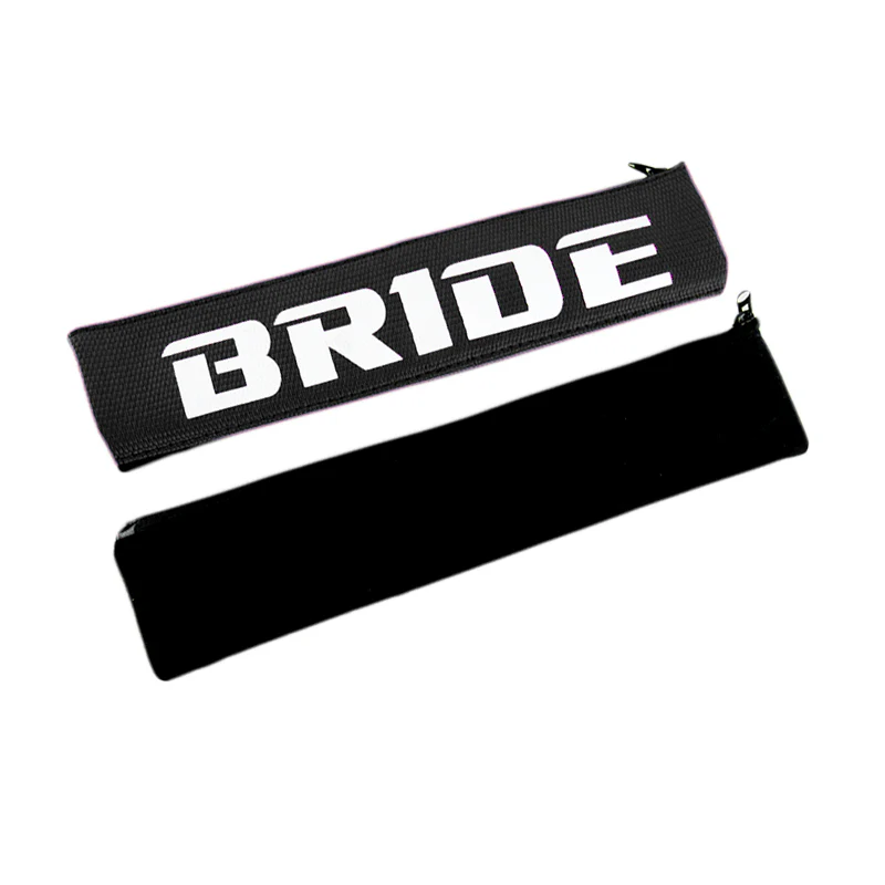 BRIDE New Soft Fabric Seat Belt Cover Shoulder Pads Fabric Racing Seat Material 1-PAIR - Image 3
