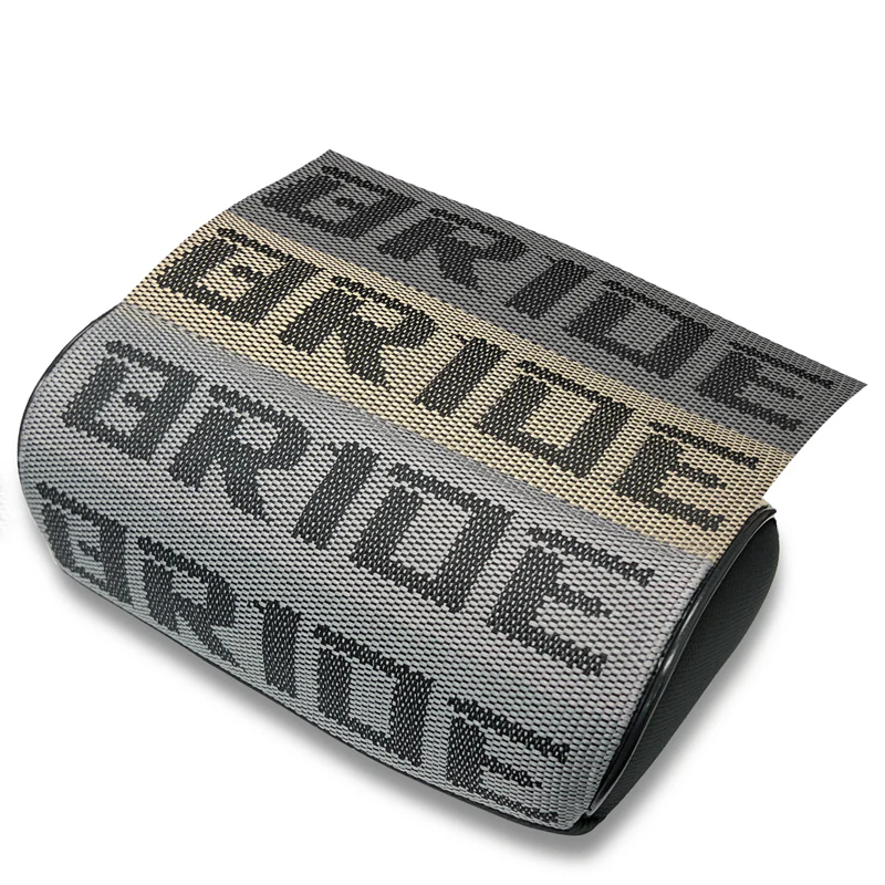 Bride JDM Gradation Fabric Racing Seat Material Neck Headrest Pillow New 1pc - Image 7