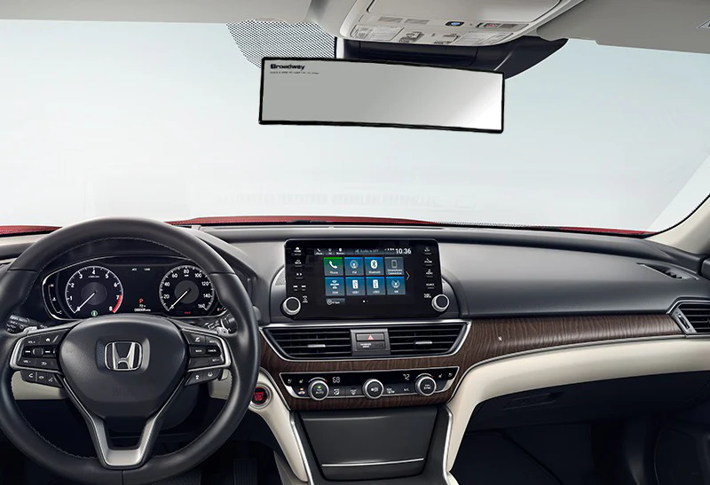 Broadway 270MM Wide Universal Interior Clip On Largest Visibility Panoramic Rear View Mirror -Clear Tint Convex - Image 5