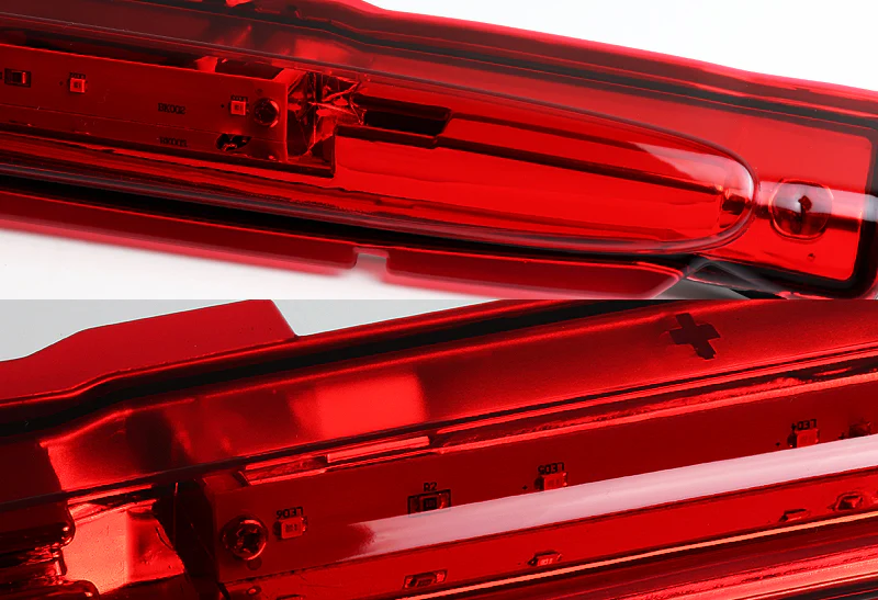 2002-2009 Chevy Trailblazer / GMC Envoy LED 3RD Brake Light Rear Stop Lamp  - Chrome Housing Red Lens - Image 2