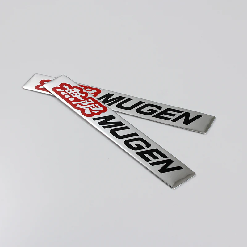 Mugen Silver Emblem Sticker x2 - Image 5