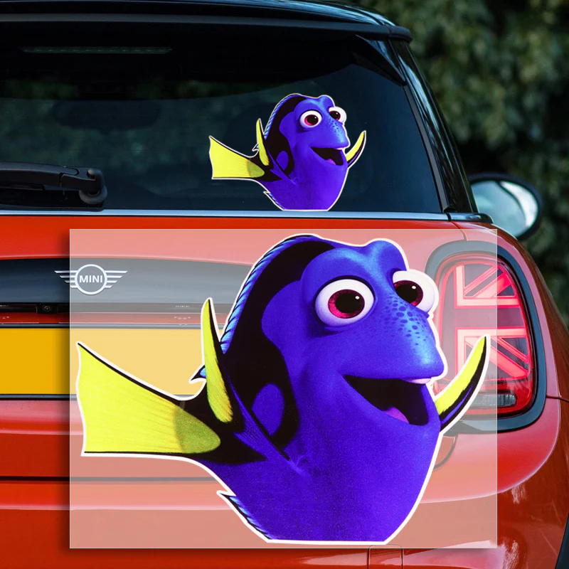 Car Laptop Door Case PEEPING DORY Sticker - Finding Nemo Wall My Family Decal - Image 4