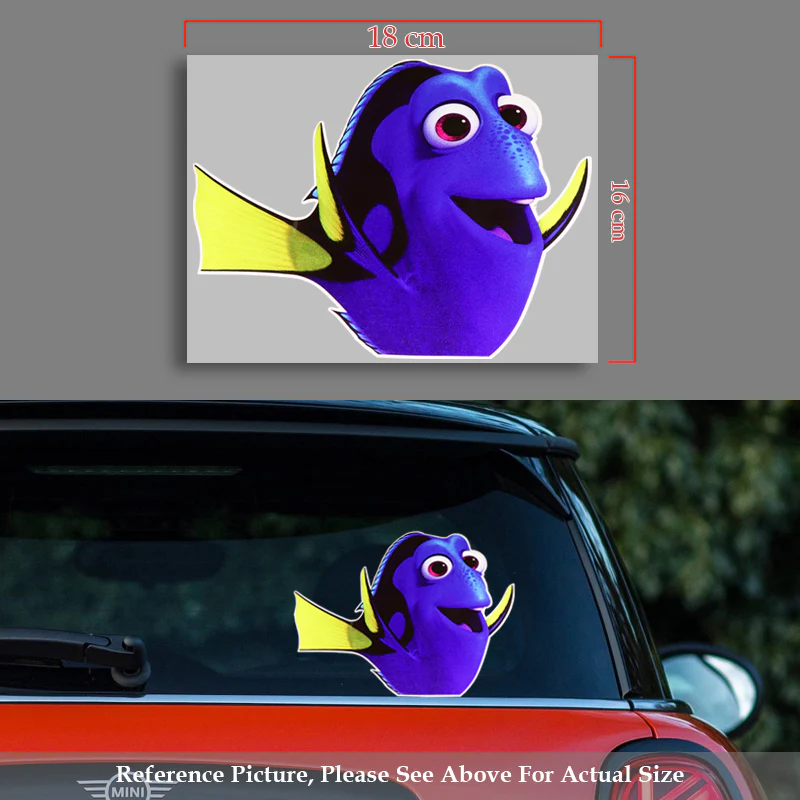 Car Laptop Door Case PEEPING DORY Sticker - Finding Nemo Wall My Family Decal - Image 5