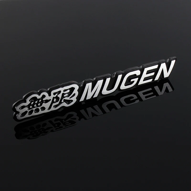 Mugen Black 3D Emblem Sticker (17CM) - Image 2