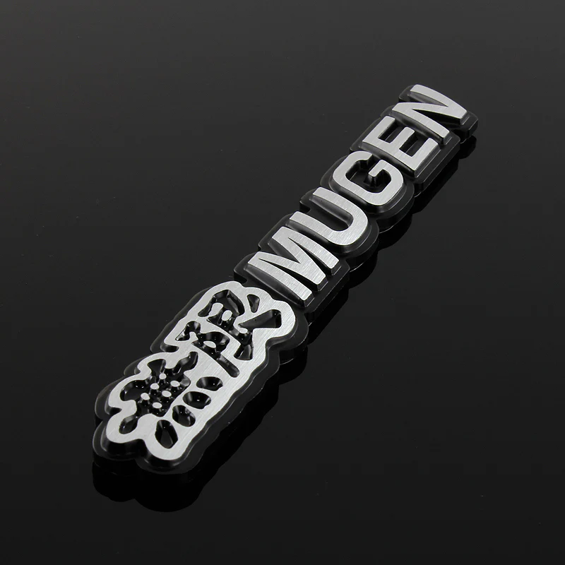 Mugen Black 3D Emblem Sticker (17CM) - Image 3