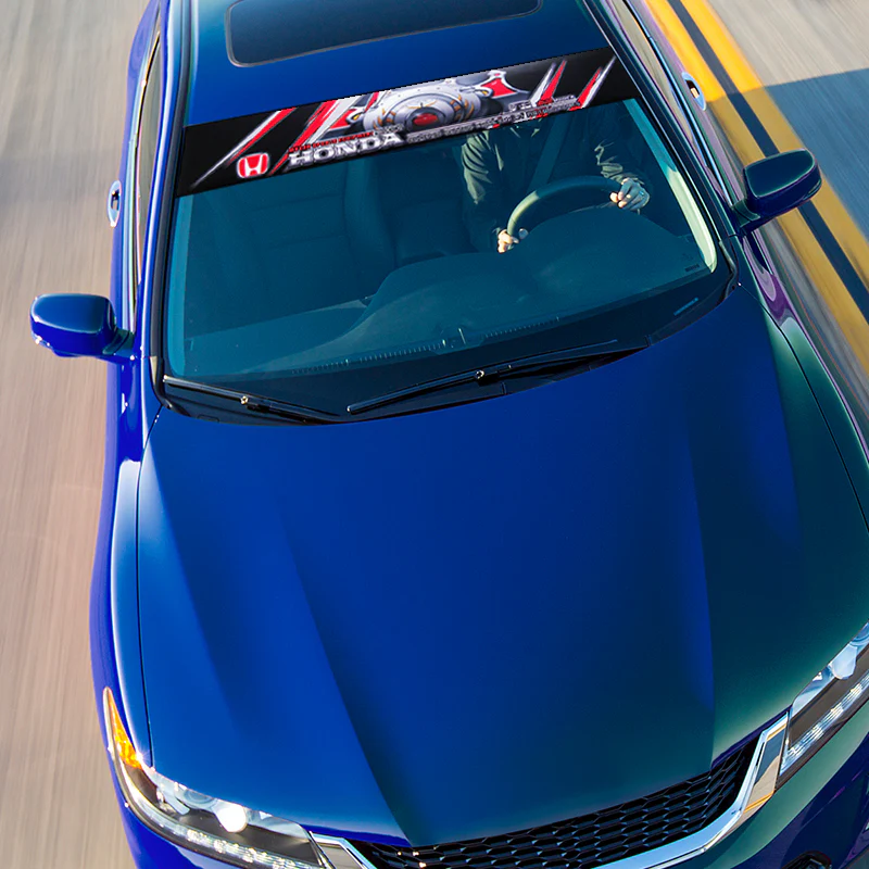 Car Window Windshield Vinyl Banner For HONDA MUGEN CIVIC i-VTEC Decal Sticker X1 - Image 3