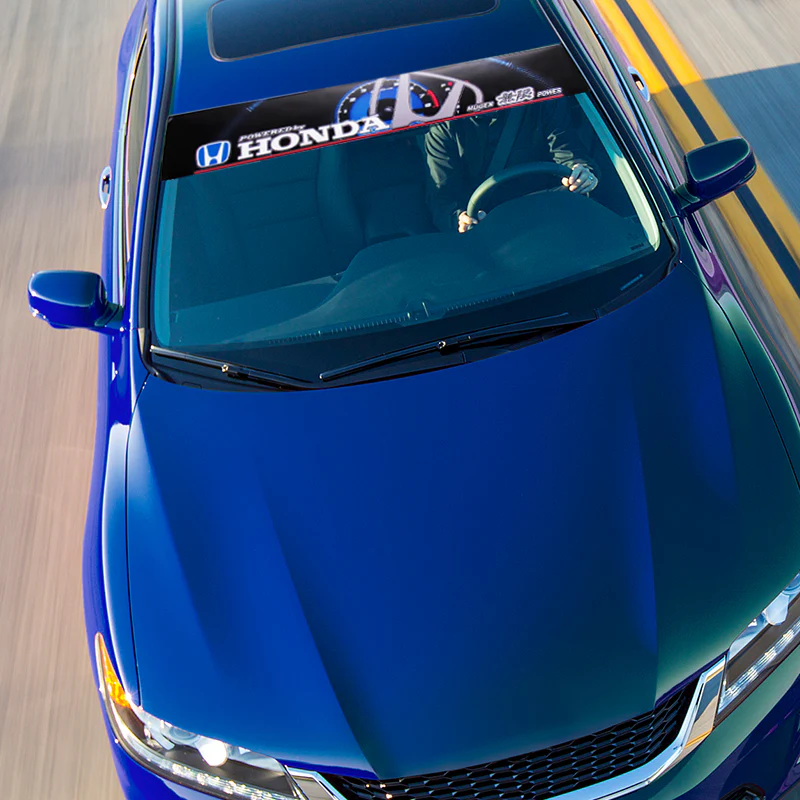 Car Window Windshield Vinyl Banner For HONDA MUGEN CIVIC i-VTEC Decal Sticker X1 - Image 3
