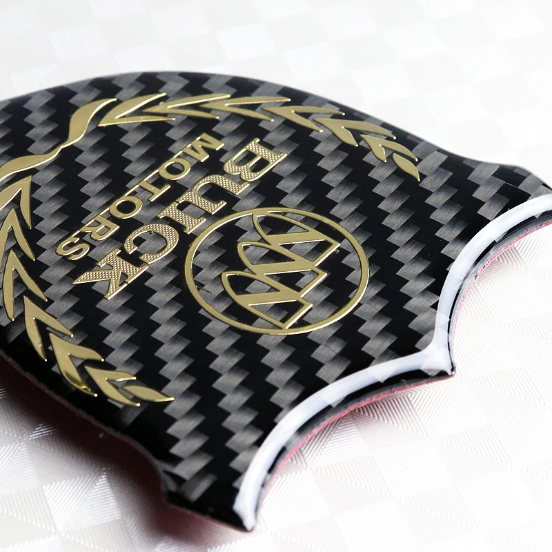 Buick Gold 3D Carbon Fiber Emblem Sticker x2 - Image 4