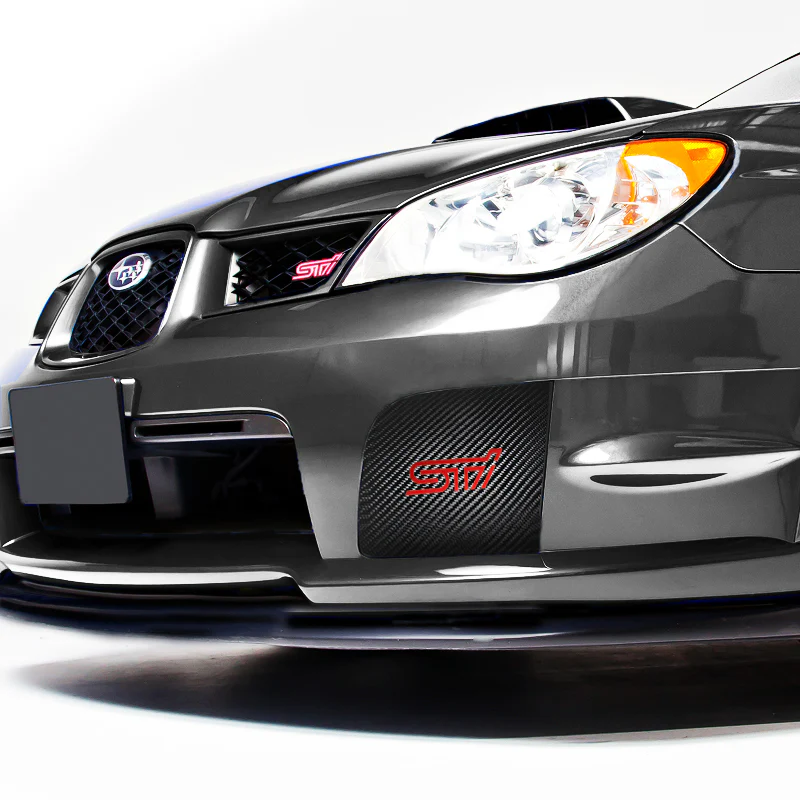 STI Carbon Fiber Bumper Bezel Covers for 06-07 Subaru Impreza WRX STi - Image 4