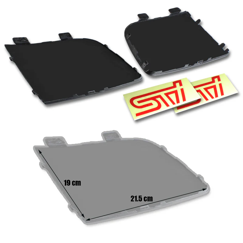 STI Carbon Fiber Bumper Bezel Covers for 06-07 Subaru Impreza WRX STi - Image 5