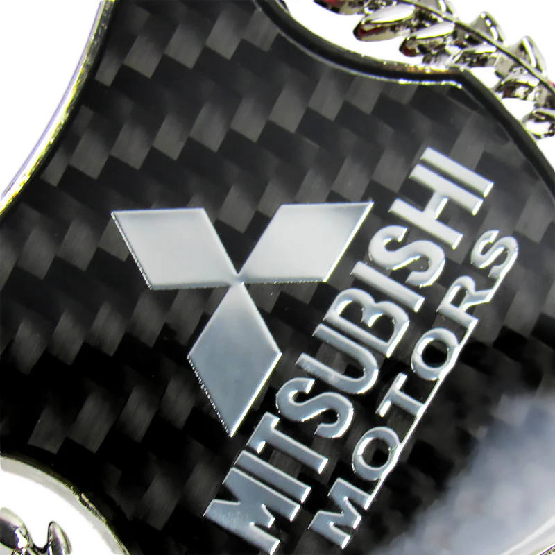 Carbon Fiber Metal Car Front Body Trunk Rear Side Silver Emblem Sticker for MITSUBISHI X2 - Image 6