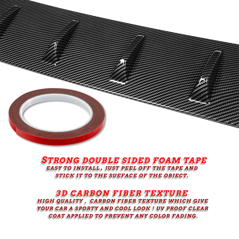 Carbon Fiber Painted Rear Roof Vortex Generator Spoiler Wing For 2022 2023 2024 2025 Subaru WRX -Shark Fin Style - Image 3