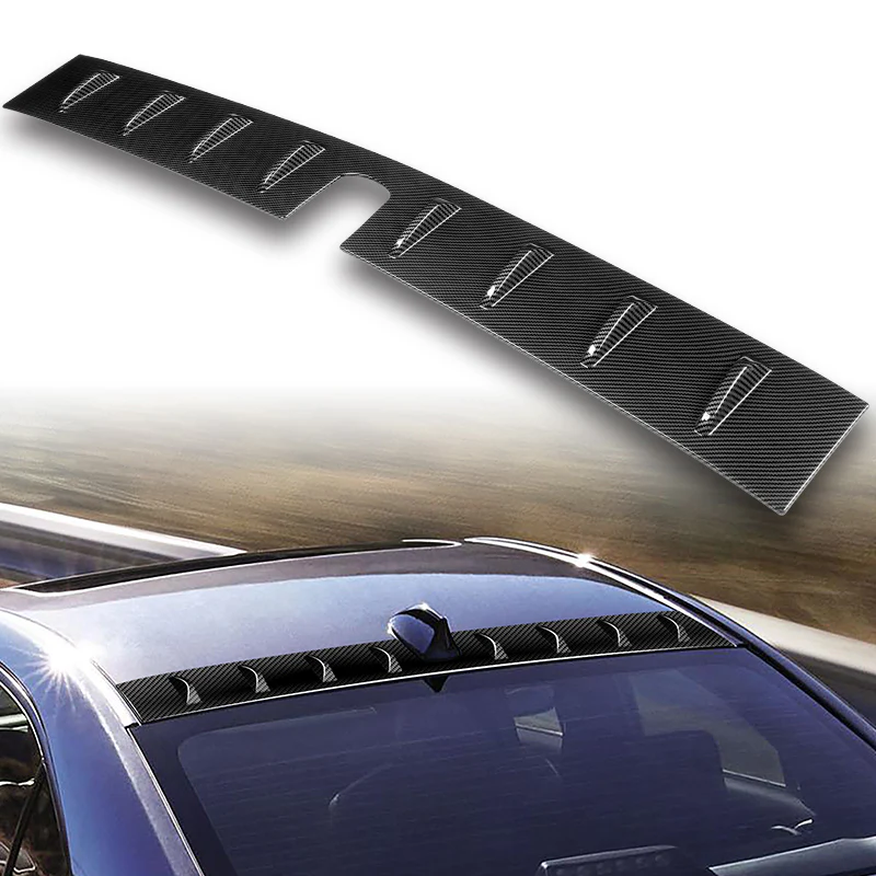Carbon Fiber Painted Rear Roof Vortex Generator Spoiler Wing For 2022 2023 2024 2025 Subaru WRX -Shark Fin Style - Image 5