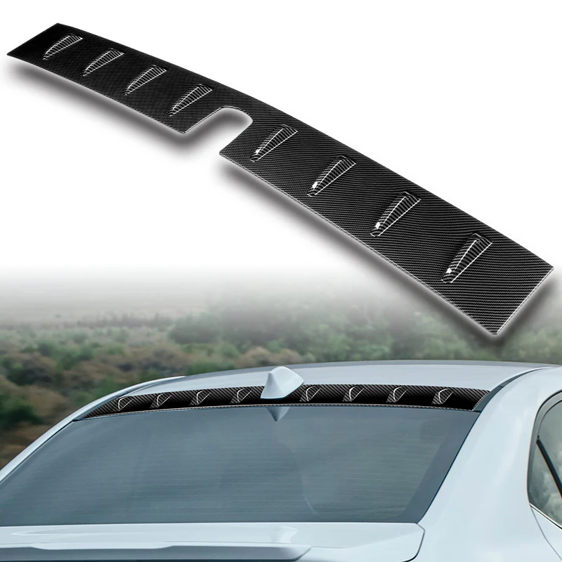 Carbon Fiber Painted Rear Roof Vortex Generator Spoiler Wing For 2022 2023 2024 2025 Subaru WRX -Shark Fin Style - Image 6