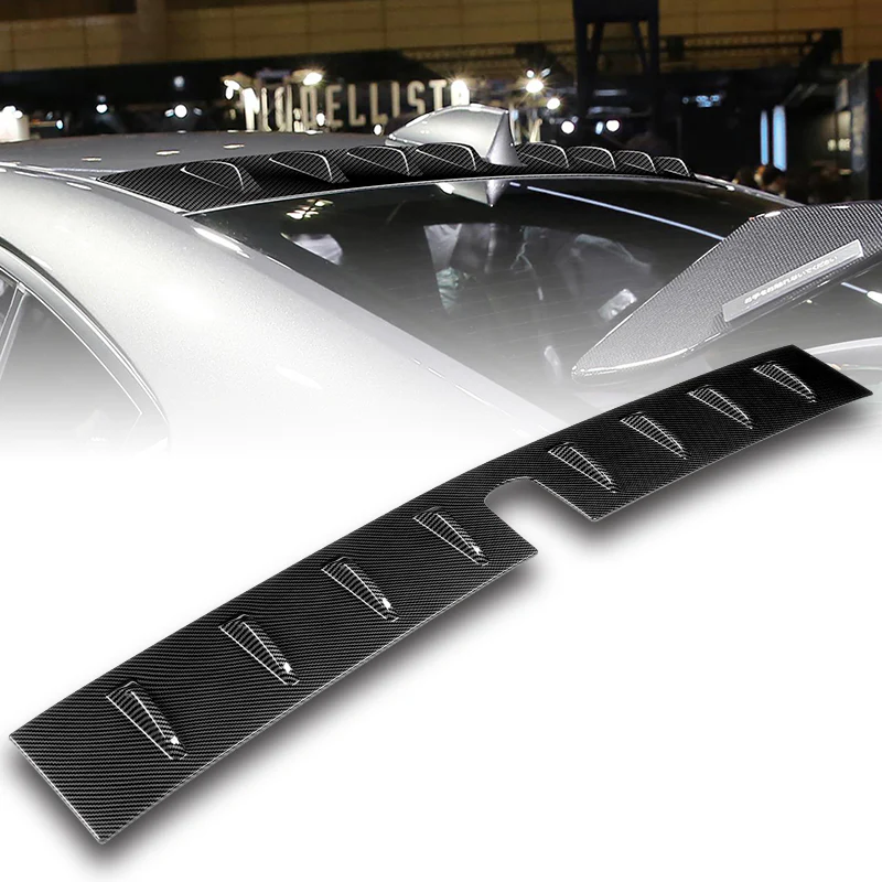Carbon Fiber Painted Rear Roof Vortex Generator Spoiler Wing For 2022 2023 2024 2025 Subaru WRX -Shark Fin Style - Image 7