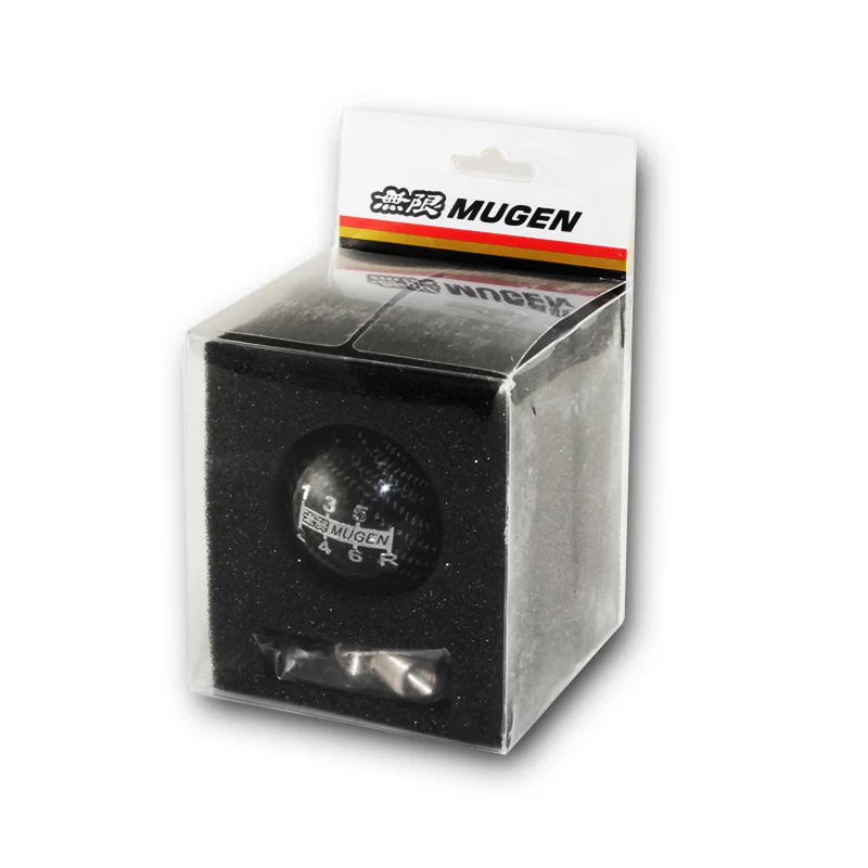 Mugen Black 6-Speed Carbon Fiber Shift Knob - Image 4