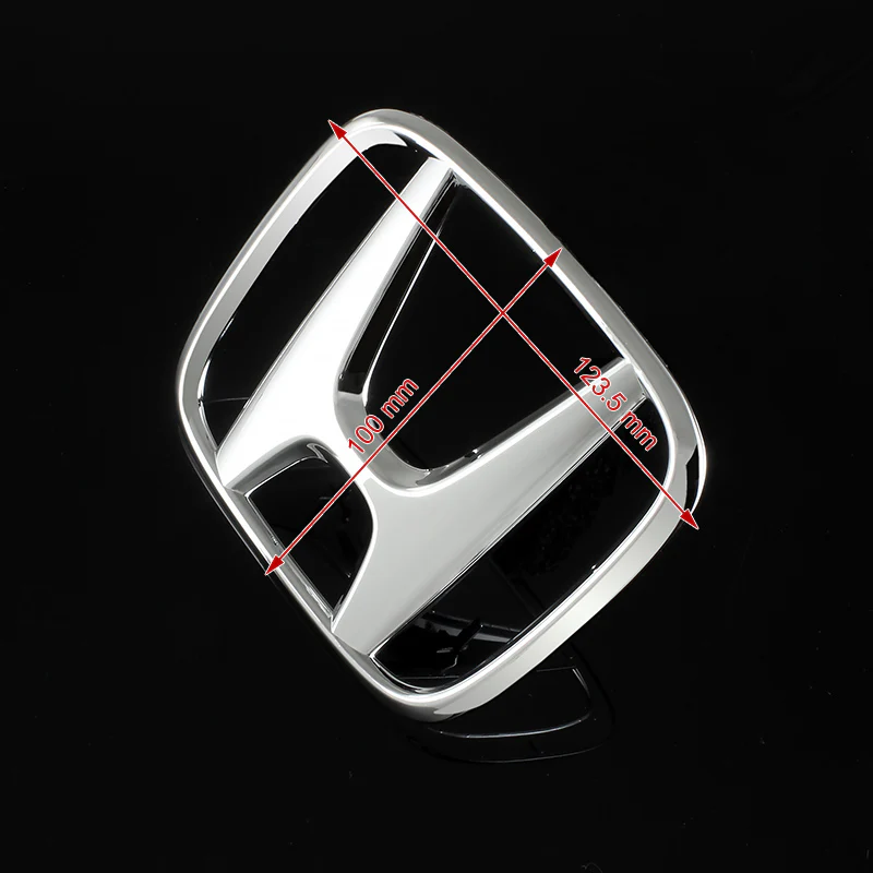 Honda Chrome Front Grille Mounted "H" Emblem for 2006 - 2008 Civic Coupe 2DR - Image 3