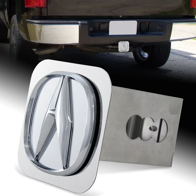 Chrome Polished Stainless Steel Hitch Cover For ACURA For 2" Trailer Tow Receiver Universal - Image 4