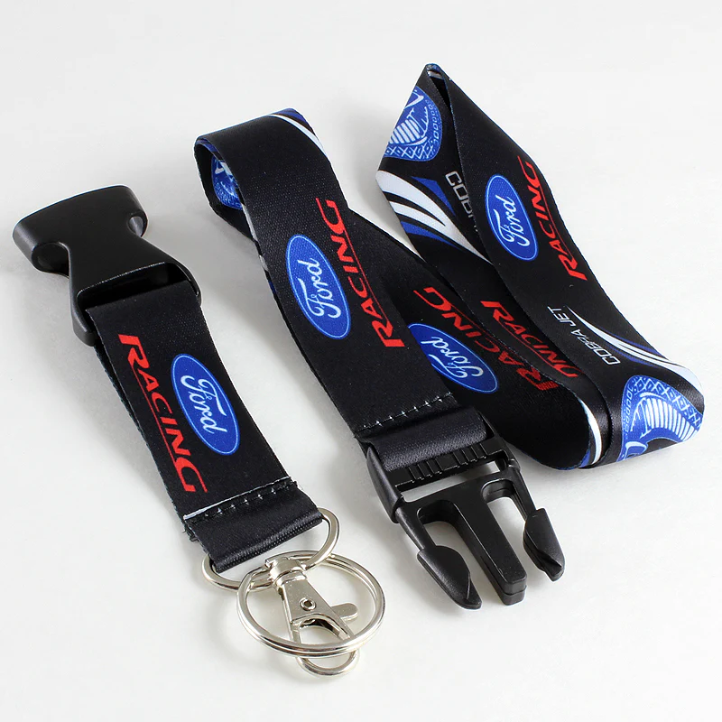 Ford Mustang Cobra Jet Black Keychain Lanyard - Image 2