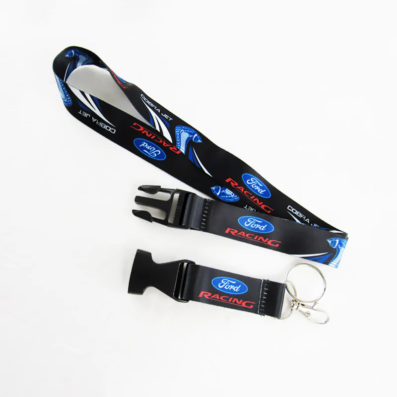 Ford Mustang Cobra Jet Black Keychain Lanyard - Image 4