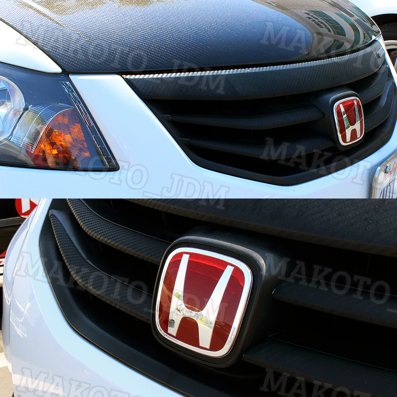 1PCS Front JDM H Emblem for 2008 - 2017 ACCORD SEDAN 4DR - RED - Image 3