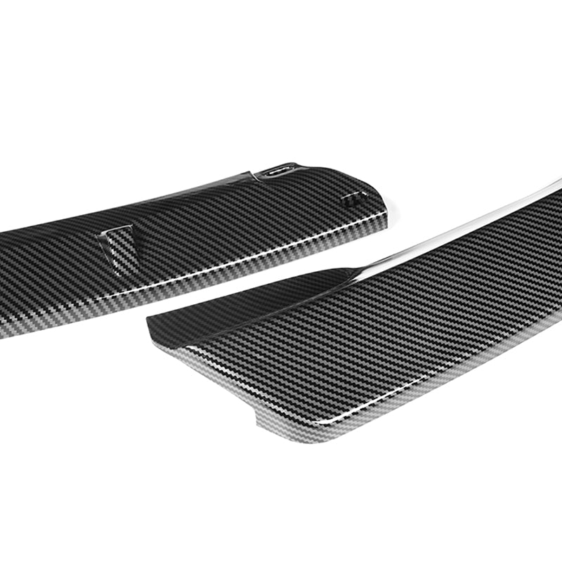 2002-2005 BMW 3-Series E46 Sedan Carbon Style 3-Piece Front Bumper Body Spoiler Splitter Lip Kit - Image 4