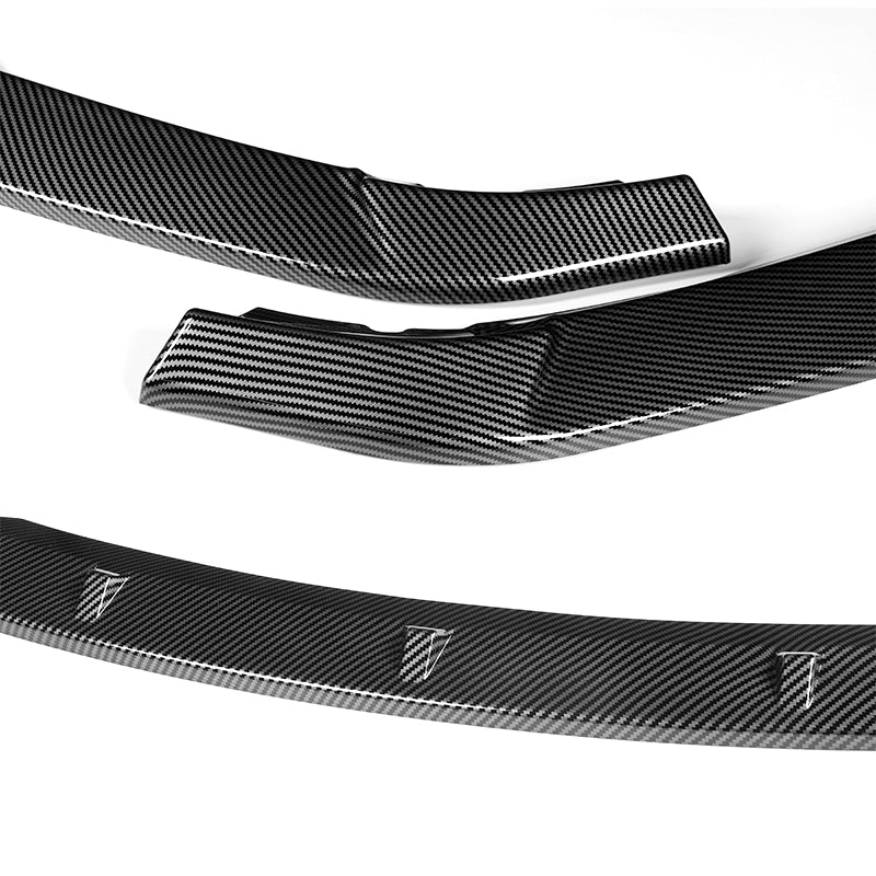 2002-2005 BMW 3-Series E46 Sedan Carbon Style 3-Piece Front Bumper Body Spoiler Splitter Lip Kit - Image 6