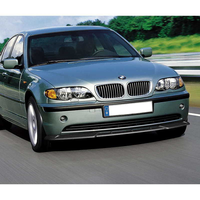 2002-2005 BMW 3-Series E46 Sedan Carbon Style 3-Piece Front Bumper Body Spoiler Splitter Lip Kit - Image 7