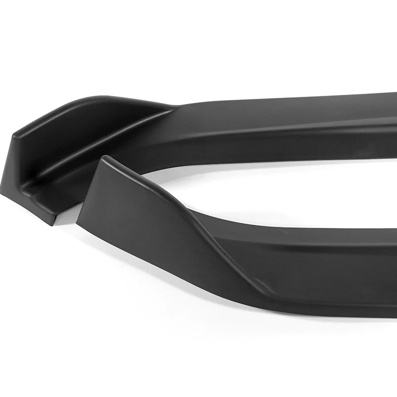 2011-2013 Hyundai Elantra Set of Unpainted Matte Black Sedan Front Bumper Spoiler Splitter Lip with Windshield Banner - Image 6