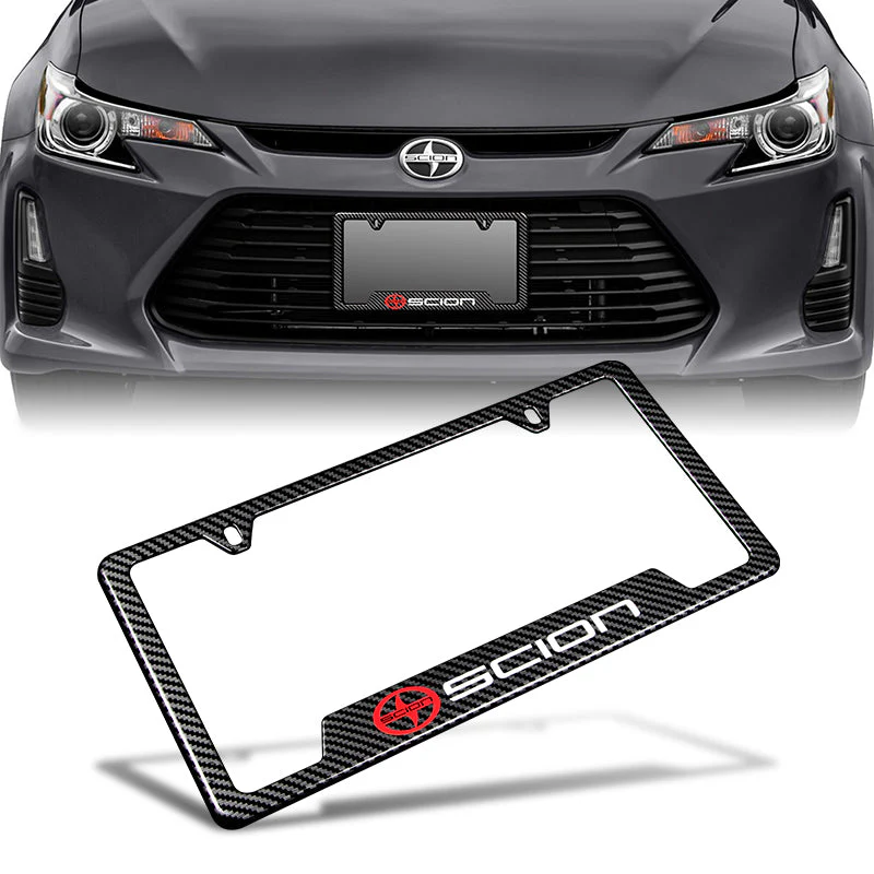 2013-2016 Scion FR-S/Toyota 86 CS-Style Carbon Look 3-Piece Front Bumper Body Spoiler Splitter Lip Kit with License Plate Frame - Image 5