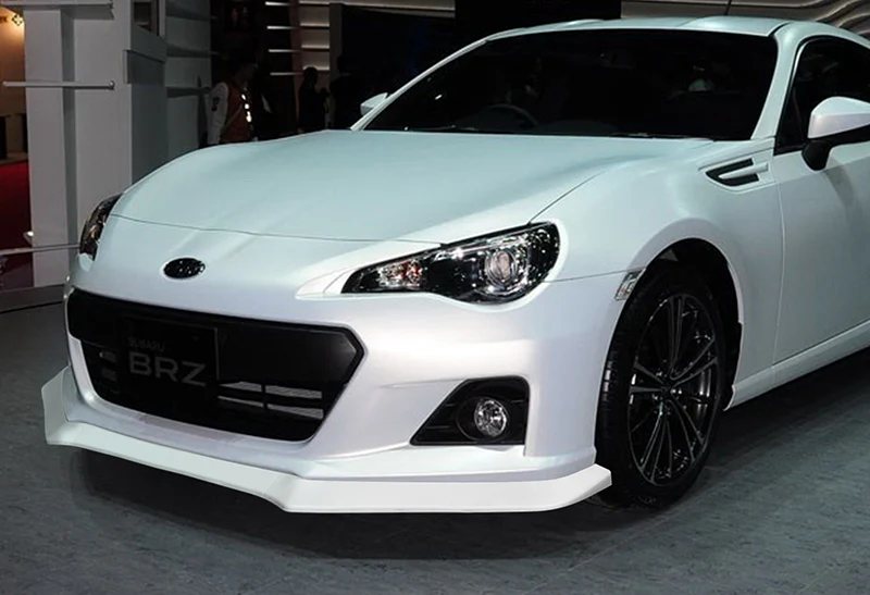 2013-2016 Subaru BRZ JDM CS-Style Painted White 3-Piece Front Bumper Body Spoiler Splitter Lip Kit with Logo Keychain / Lanyard - Image 6