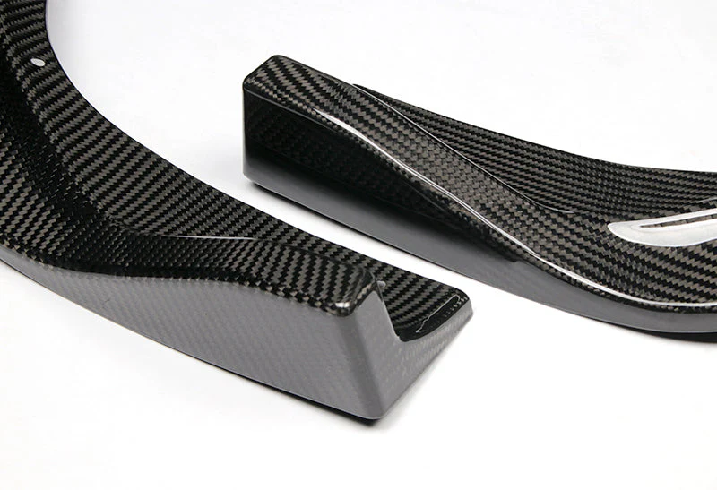 2014-2016 Lexus IS250 IS350 F-Sport Real Carbon Fiber 3-Piece Front Bumper Body Spoiler Splitter Lip Kit with Free Gift - Image 2