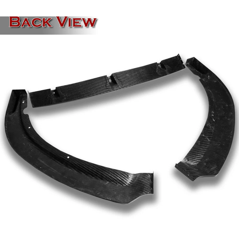 2019-2022 BMW G20 G21 3-Series Sport Real Carbon Fiber 3-Piece Front Bumper Body Spoiler Splitter Lip Kit - Image 7