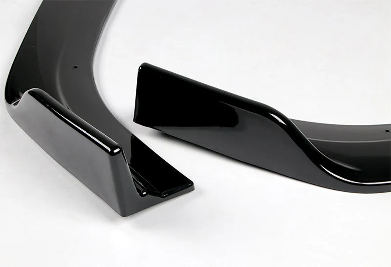 2019-2021 Nissan Altima Painted Black 3-Piece Front Bumper Body Spoiler Splitter Lip Kit with Free Gift - Image 2