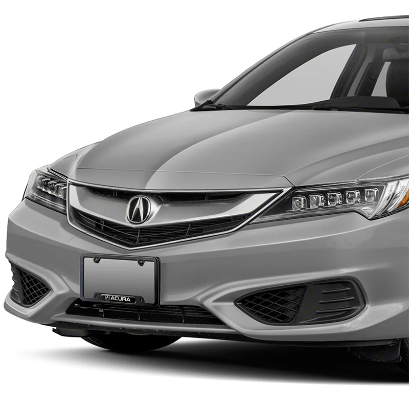 ACURA Black Stainless Steel Metal License Plate Frame 2PCS For MDX RDX TSX TL with Caps Bolt SET - Image 8