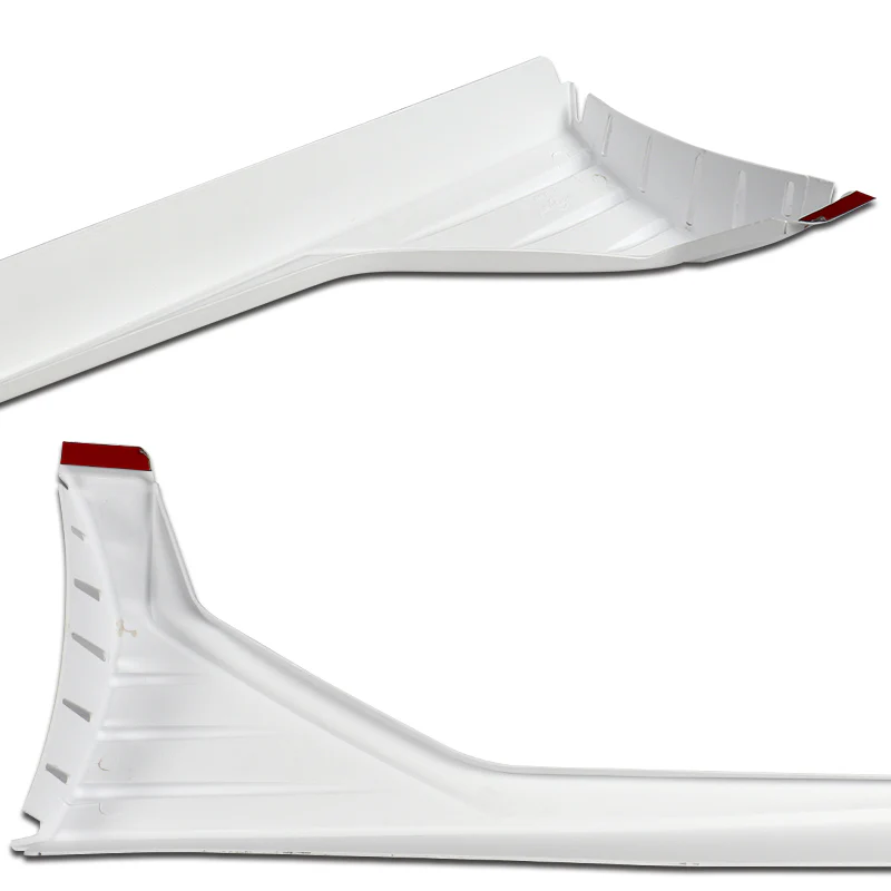 30.6" x 9.5" MP-Type Universal Painted White Side Skirt Rocker Splitters Diffuser Winglet - Image 4