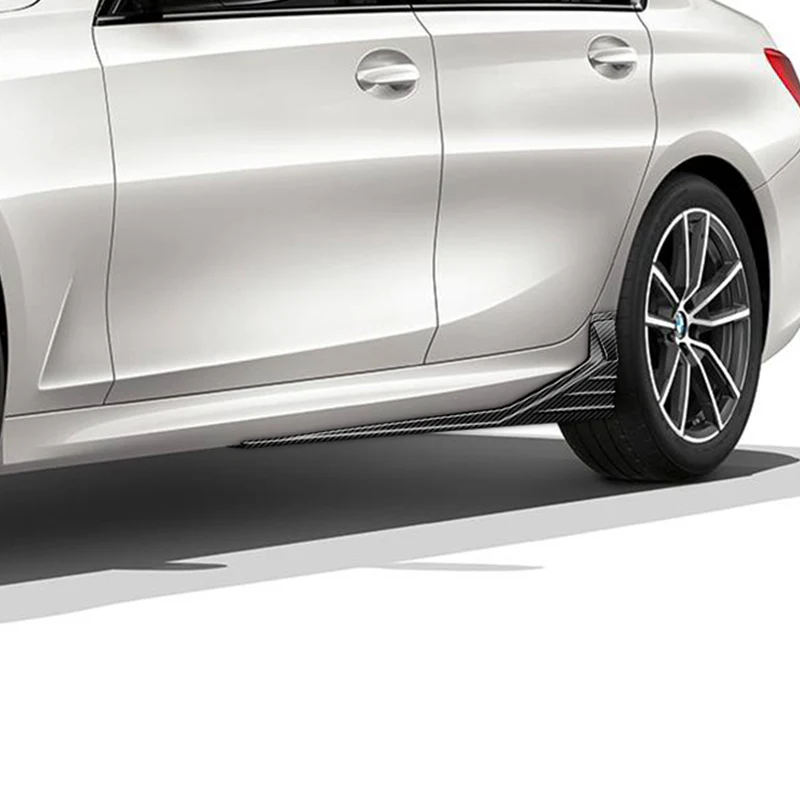 30.6" x 9.5" MP-Type Universal Carbon Look Side Skirt Rocker Splitters Diffuser Winglet - Image 6