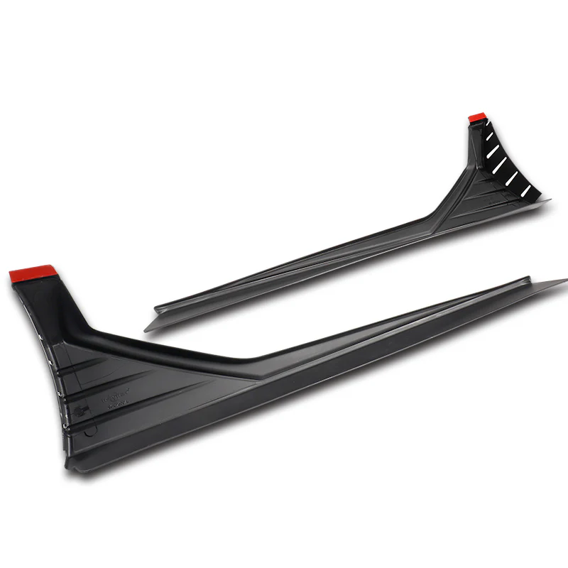 30.6" x 9.5" MP-Type Universal Painted Black Side Skirt Rocker Splitters Diffuser Winglet - Image 3