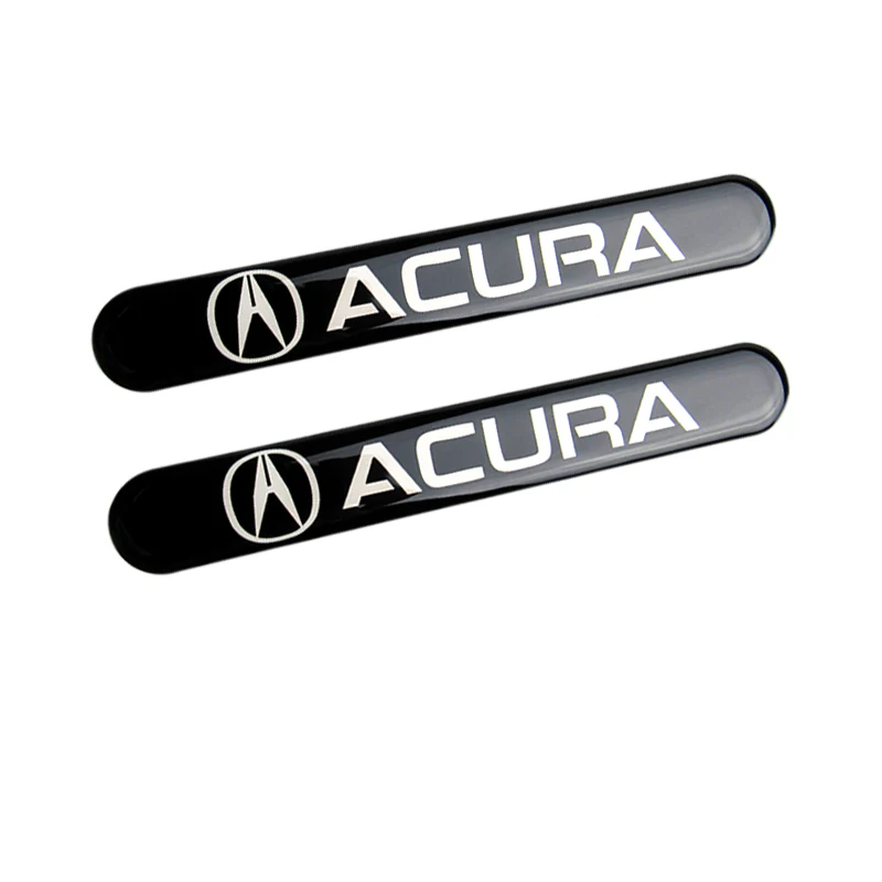Acura Black Car Door Rear Trunk Side Fenders Bumper Badge Scratch Guard Sticker New 4pcs - Image 2