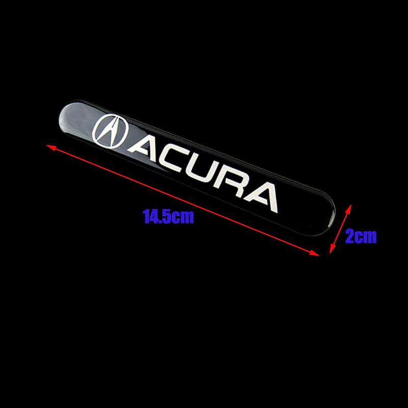 Acura Black Car Door Rear Trunk Side Fenders Bumper Badge Scratch Guard Sticker New 4pcs - Image 3