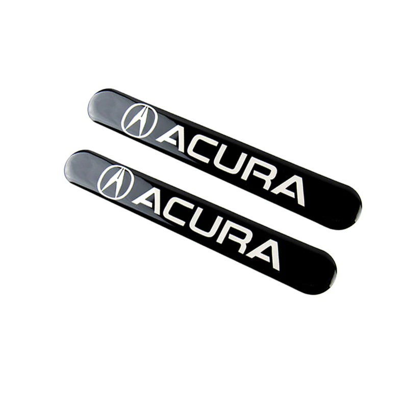 Acura Black Car Door Rear Trunk Side Fenders Bumper Badge Scratch Guard Sticker New 4pcs - Image 7