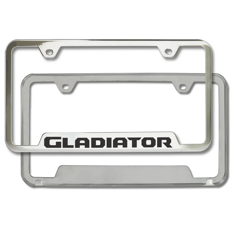 Au-Tomotive Gold for JEEP GLADIATOR Stainless Steel Mirrored Laser Etched License Plate Frame - GF.GLAD.EC - Image 5