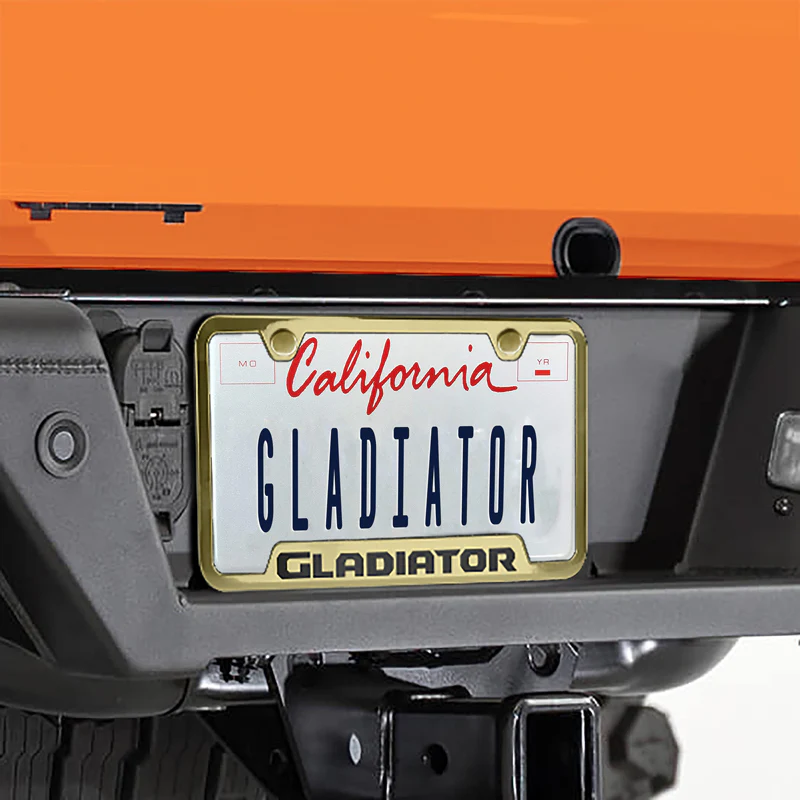 Au-Tomotive Gold for JEEP GLADIATOR Stainless Steel Mirrored Gold Laser Etched License Plate Frame - GF.GLAD.EG - Image 4