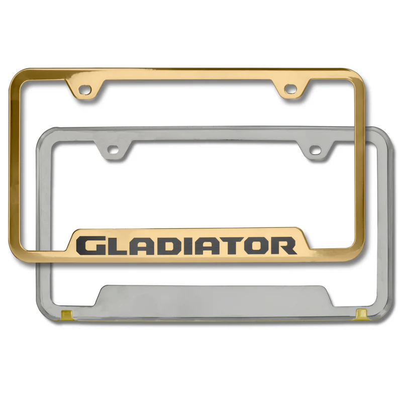 Au-Tomotive Gold for JEEP GLADIATOR Stainless Steel Mirrored Gold Laser Etched License Plate Frame - GF.GLAD.EG - Image 5