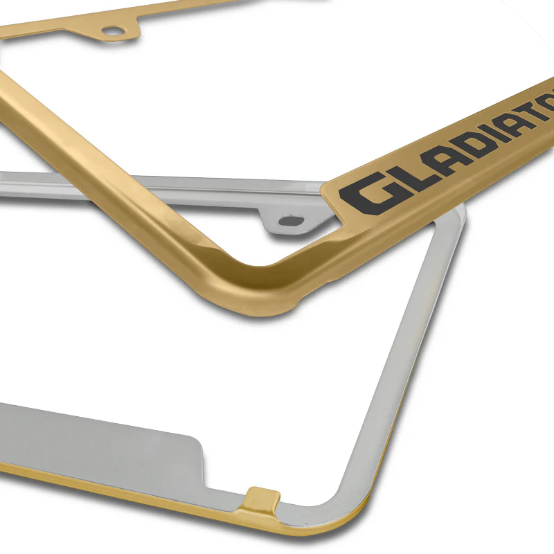 Au-Tomotive Gold for JEEP GLADIATOR Stainless Steel Mirrored Gold Laser Etched License Plate Frame - GF.GLAD.EG - Image 6