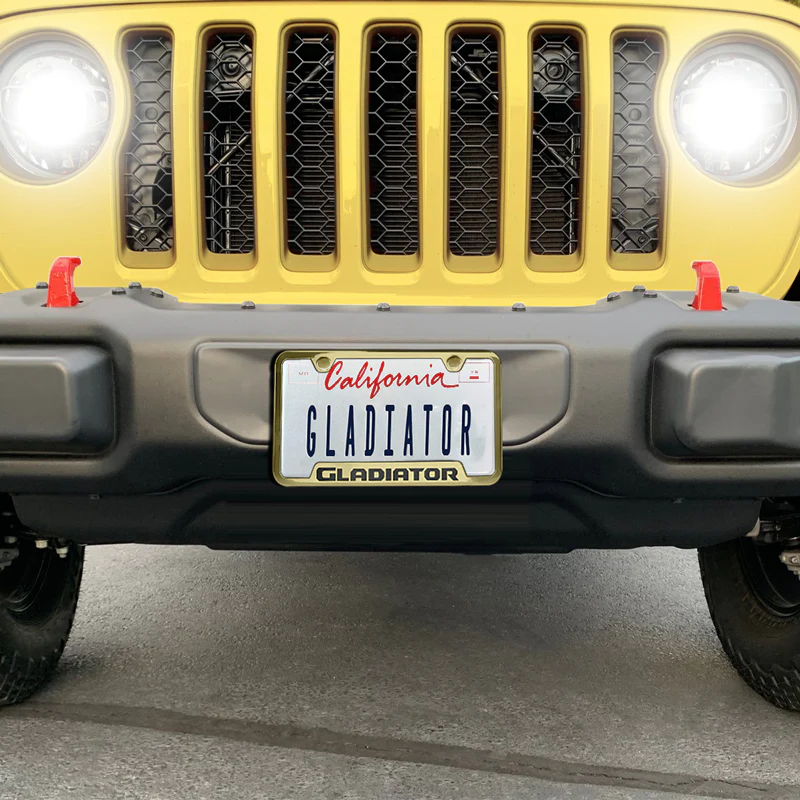 Au-Tomotive Gold for JEEP GLADIATOR Stainless Steel Mirrored Gold Laser Etched License Plate Frame - GF.GLAD.EG - Image 7